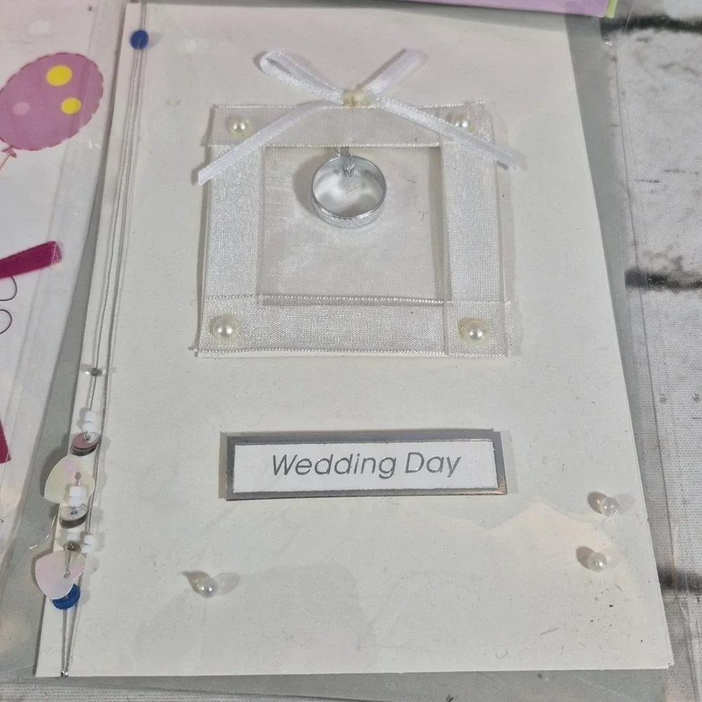 Greeting Cards W/ 3D Accents Lot Of 4 Assorted Occasions Congratulations Wedding